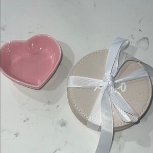 Coasters and trinket dish -sold together